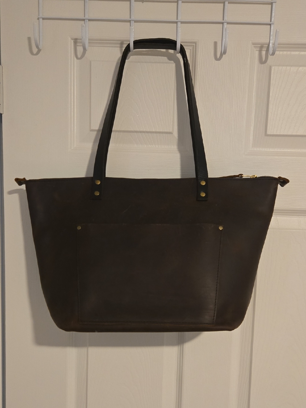 Portland Leather Oversized Zipper Tote